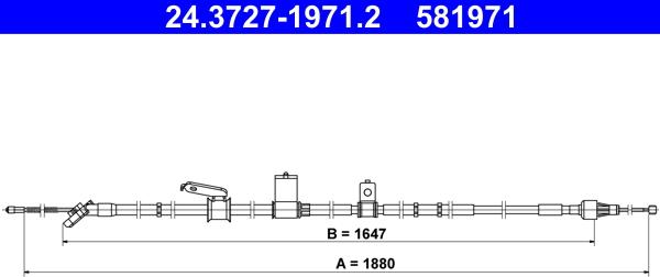 ATE 24.3727-1971.2 - Cavo comando, Freno stazionamento autozon.pro