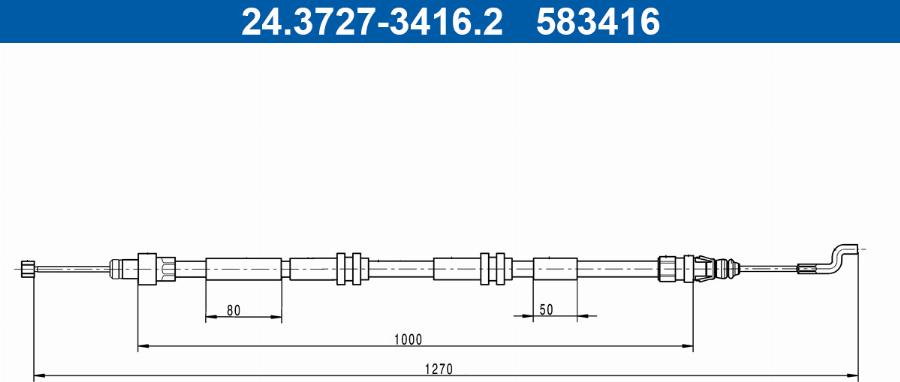 ATE 24.3727-3416.2 - Cavo comando, Freno stazionamento autozon.pro