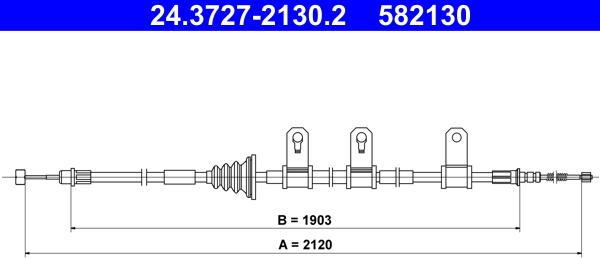 ATE 24.3727-2130.2 - Cavo comando, Freno stazionamento autozon.pro