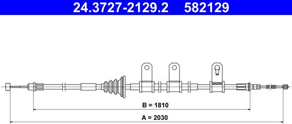 ATE 24.3727-2129.2 - Cavo comando, Freno stazionamento autozon.pro