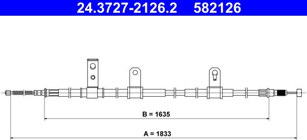 ATE 24.3727-2126.2 - Cavo comando, Freno stazionamento autozon.pro