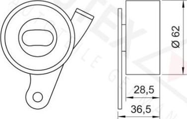 Autex 641965 - Rullo tenditore, Cinghia dentata autozon.pro