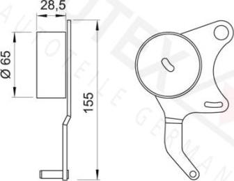 Autex 641454 - Rullo tenditore, Cinghia dentata autozon.pro