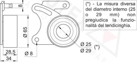 Autex 641453 - Rullo tenditore, Cinghia dentata autozon.pro