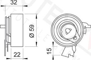 Autex 641460 - Rullo tenditore, Cinghia dentata autozon.pro