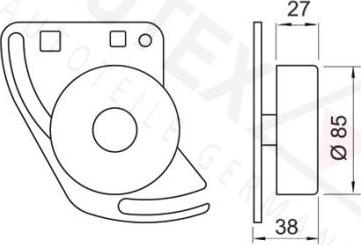 Autex 641506 - Galoppino / Guidacinghia, Cinghia Poly-V autozon.pro