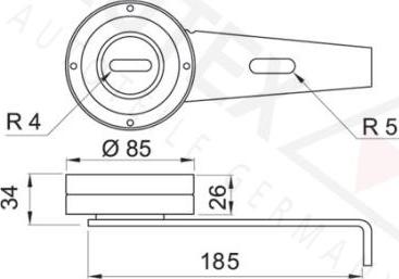 Autex 641526 - Galoppino / Guidacinghia, Cinghia Poly-V autozon.pro