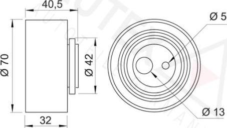 Autex 641523 - Rullo tenditore, Cinghia dentata autozon.pro