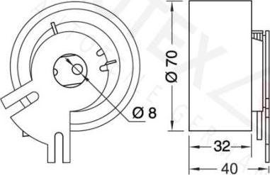 Autex 641669 - Rullo tenditore, Cinghia dentata autozon.pro