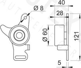 Autex 641600 - Rullo tenditore, Cinghia dentata autozon.pro