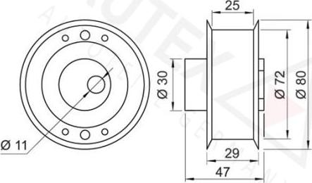 Autex 641634 - Rullo tenditore, Cinghia dentata autozon.pro