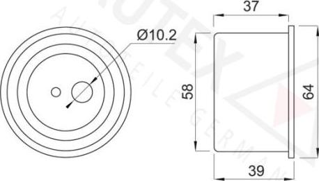 Autex 641636 - Rullo tenditore, Cinghia dentata autozon.pro