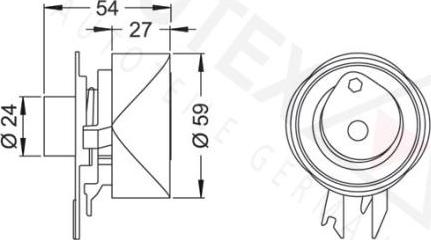 Autex 641095 - Rullo tenditore, Cinghia dentata autozon.pro