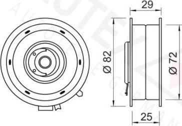 Autex 641085 - Rullo tenditore, Cinghia dentata autozon.pro