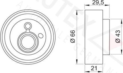 Autex 641081 - Rullo tenditore, Cinghia dentata autozon.pro