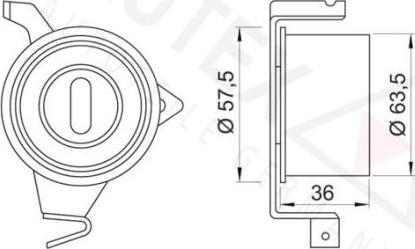 Autex 641194 - Rullo tenditore, Cinghia dentata autozon.pro