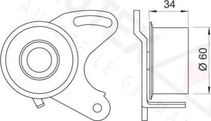 Autex 641195 - Rullo tenditore, Cinghia dentata autozon.pro