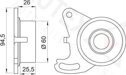 Autex 641196 - Rullo tenditore, Cinghia dentata autozon.pro