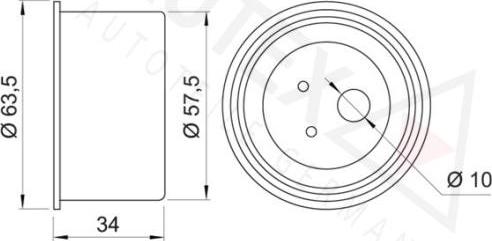 Autex 641193 - Rullo tenditore, Cinghia dentata autozon.pro