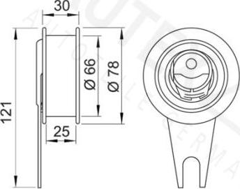 Autex 641104 - Rullo tenditore, Cinghia dentata autozon.pro