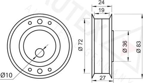 Autex 641105 - Rullo tenditore, Cinghia dentata autozon.pro