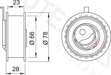 Autex 641131 - Rullo tenditore, Cinghia dentata autozon.pro