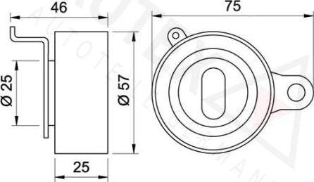 Autex 641805 - Rullo tenditore, Cinghia dentata autozon.pro