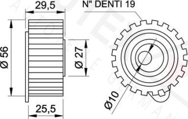 Autex 641803 - Rullo tenditore, Cinghia dentata autozon.pro