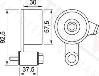 Autex 641826 - Rullo tenditore, Cinghia dentata autozon.pro