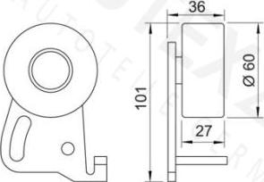 Autex 641357 - Rullo tenditore, Cinghia dentata autozon.pro