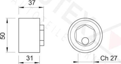 Autex 641309 - Rullo tenditore, Cinghia dentata autozon.pro