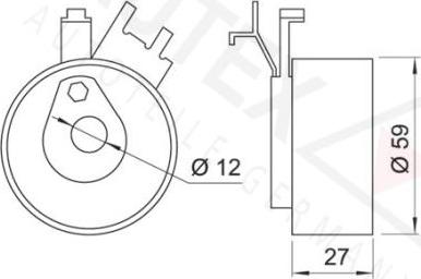 Autex 641304 - Rullo tenditore, Cinghia dentata autozon.pro