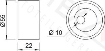 Autex 641339 - Rullo tenditore, Cinghia dentata autozon.pro