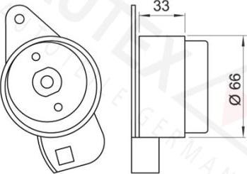 Autex 641337 - Rullo tenditore, Cinghia dentata autozon.pro