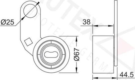 Autex 641378 - Rullo tenditore, Cinghia dentata autozon.pro