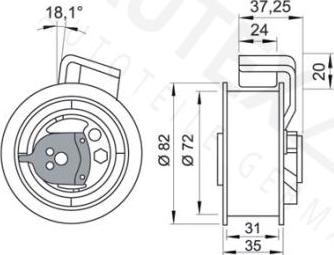 Autex 641264 - Rullo tenditore, Cinghia dentata autozon.pro