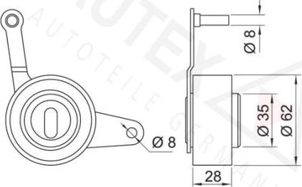 Autex 641261 - Rullo tenditore, Cinghia dentata autozon.pro