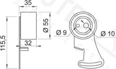 Autex 641209 - Rullo tenditore, Cinghia dentata autozon.pro