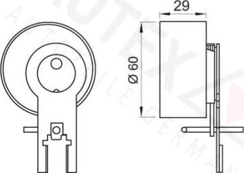 Autex 641745 - Rullo tenditore, Cinghia dentata autozon.pro