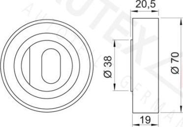 Autex 641761 - Rullo tenditore, Cinghia dentata autozon.pro