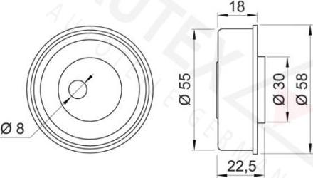 Autex 641763 - Rullo tenditore, Cinghia dentata autozon.pro