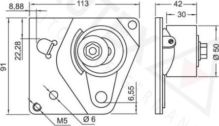 Autex 641704 - Braccio tenditore, Cinghia dentata autozon.pro