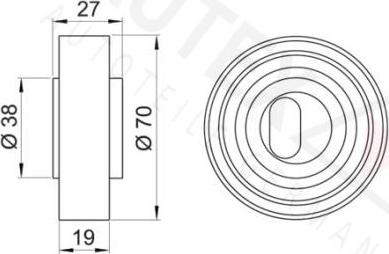 Autex 641710 - Rullo tenditore, Cinghia dentata autozon.pro