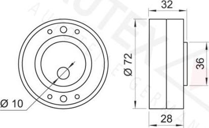 Autex 641788 - Rullo tenditore, Cinghia dentata autozon.pro