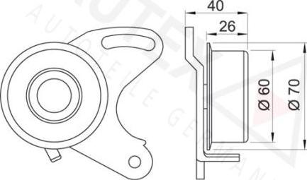 Autex 641731 - Rullo tenditore, Cinghia dentata autozon.pro