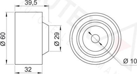 Autex 641725 - Galoppino / Guidacinghia, Cinghia dentata autozon.pro