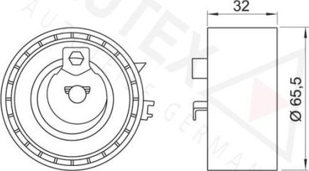 Autex 642060 - Rullo tenditore, Cinghia dentata autozon.pro