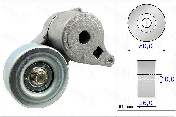 Autex 654996 - Tendicinghia, Cinghia Poly-V autozon.pro