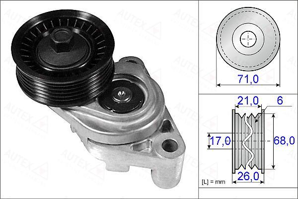 Autex 654955 - Tendicinghia, Cinghia Poly-V autozon.pro