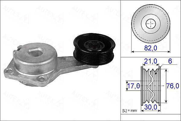 Autex 654951 - Tendicinghia, Cinghia Poly-V autozon.pro